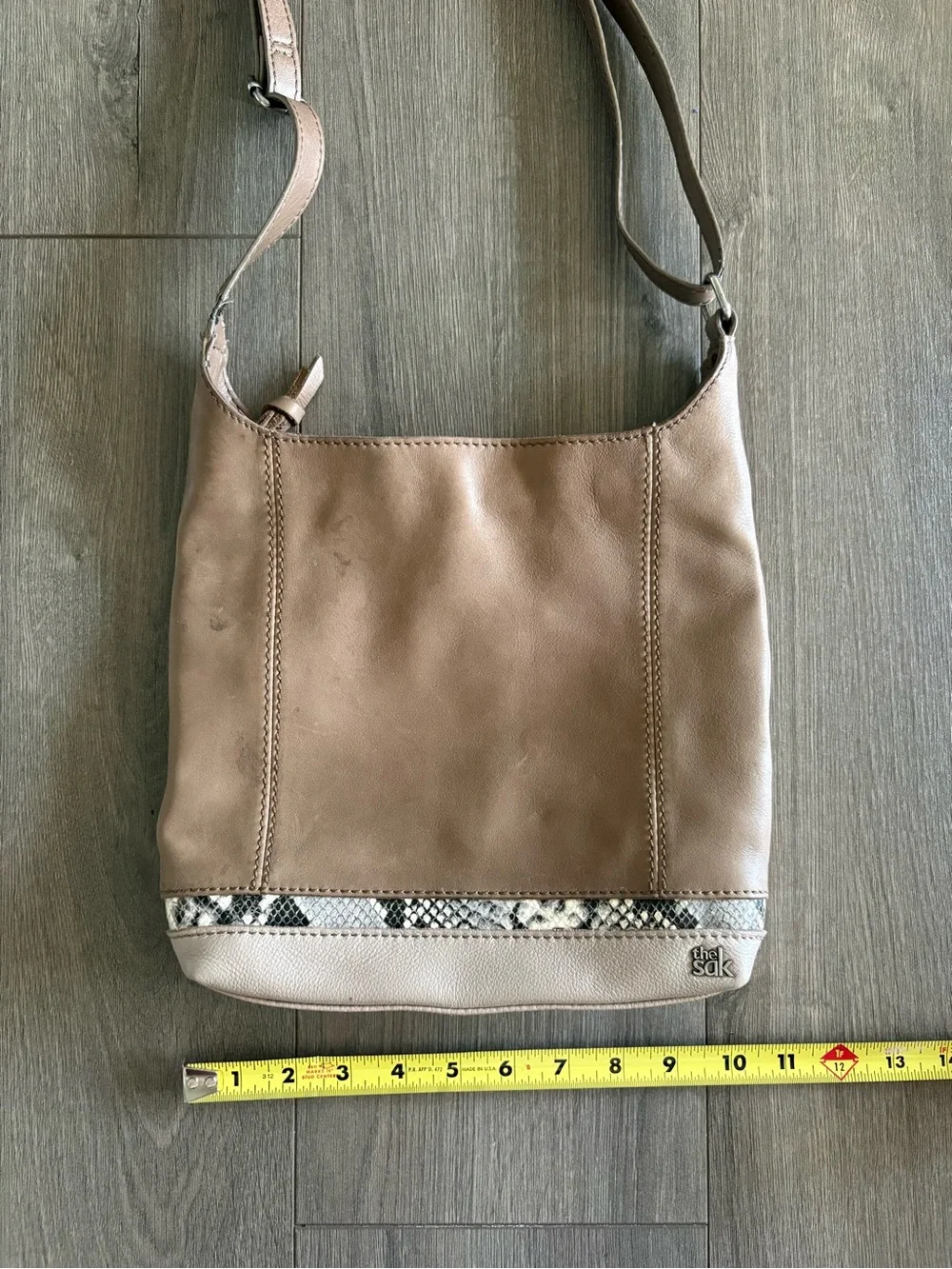 The Sak De Young Hobo Bag with Snakeskin Accent Trim
